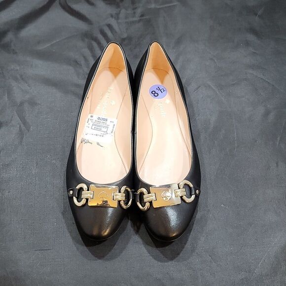 BRAND NEW PHOEBE FLAT IN BLACK LEATHER - Picture 8 of 16